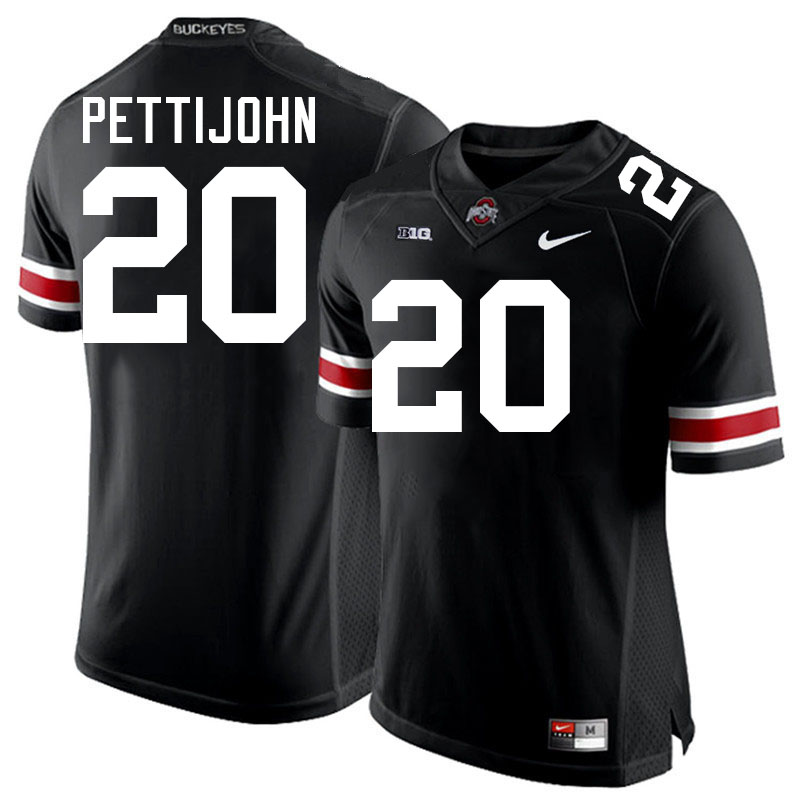 #20 Riley Pettijohn Ohio State Buckeyes Jersey College Football Uniforms-Black #20 Riley Pettijohn Ohio State Buckeyes Jersey College Football Uniforms-Black